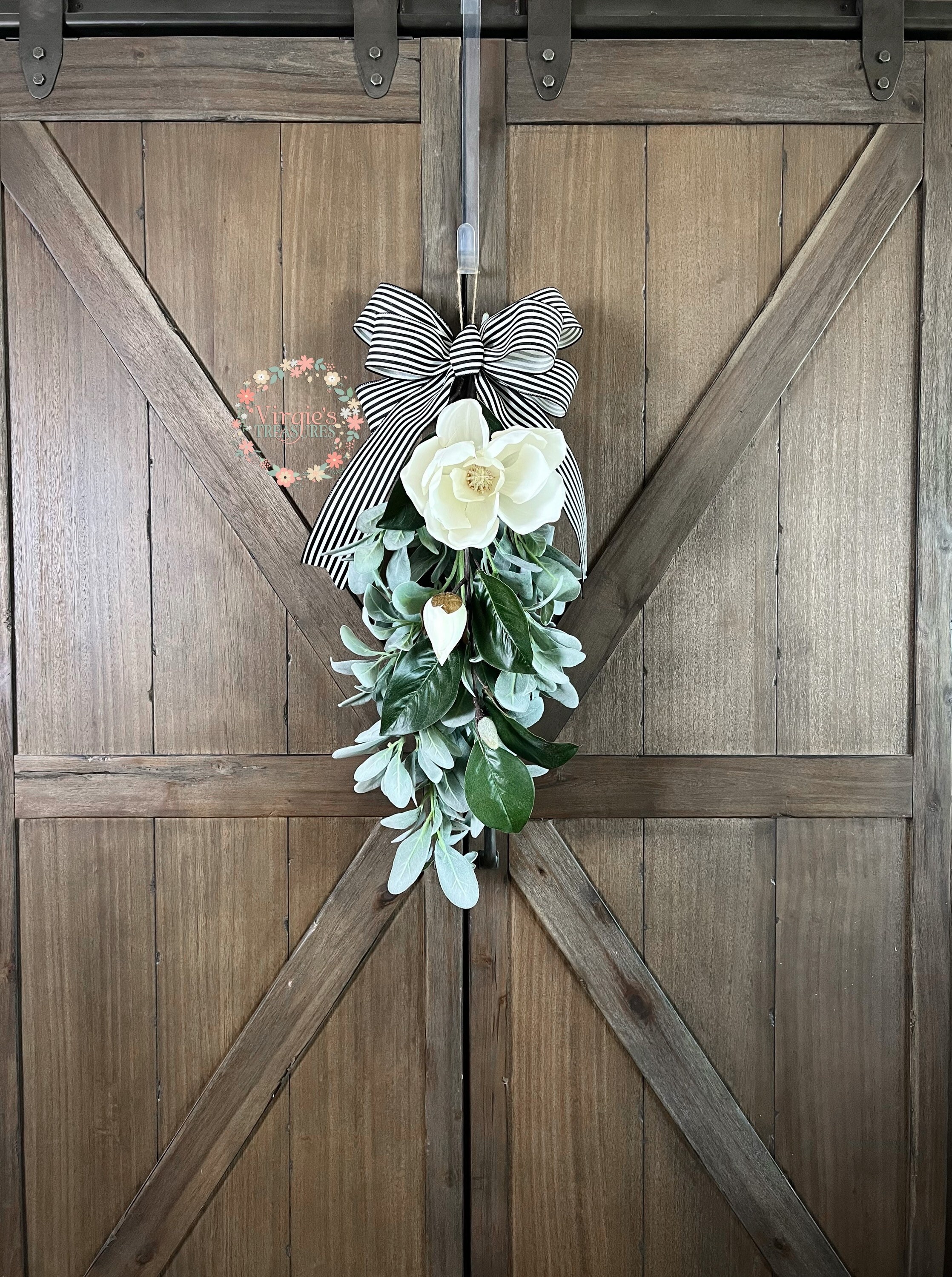 Lambs Ear & Magnolia Swag, Teardrop Swag, Southern Decor, Farmhouse Magnolia Swag, Lambs Ear Swag, All Season Swag, Floral Swag - Etsy Lambs Ear & Magnolia Swag, Teardrop Swag, Southern Decor, Farmhouse Magnolia Swag, Lambs Ear Swag, All Season Swag, Floral Swag - Etsy