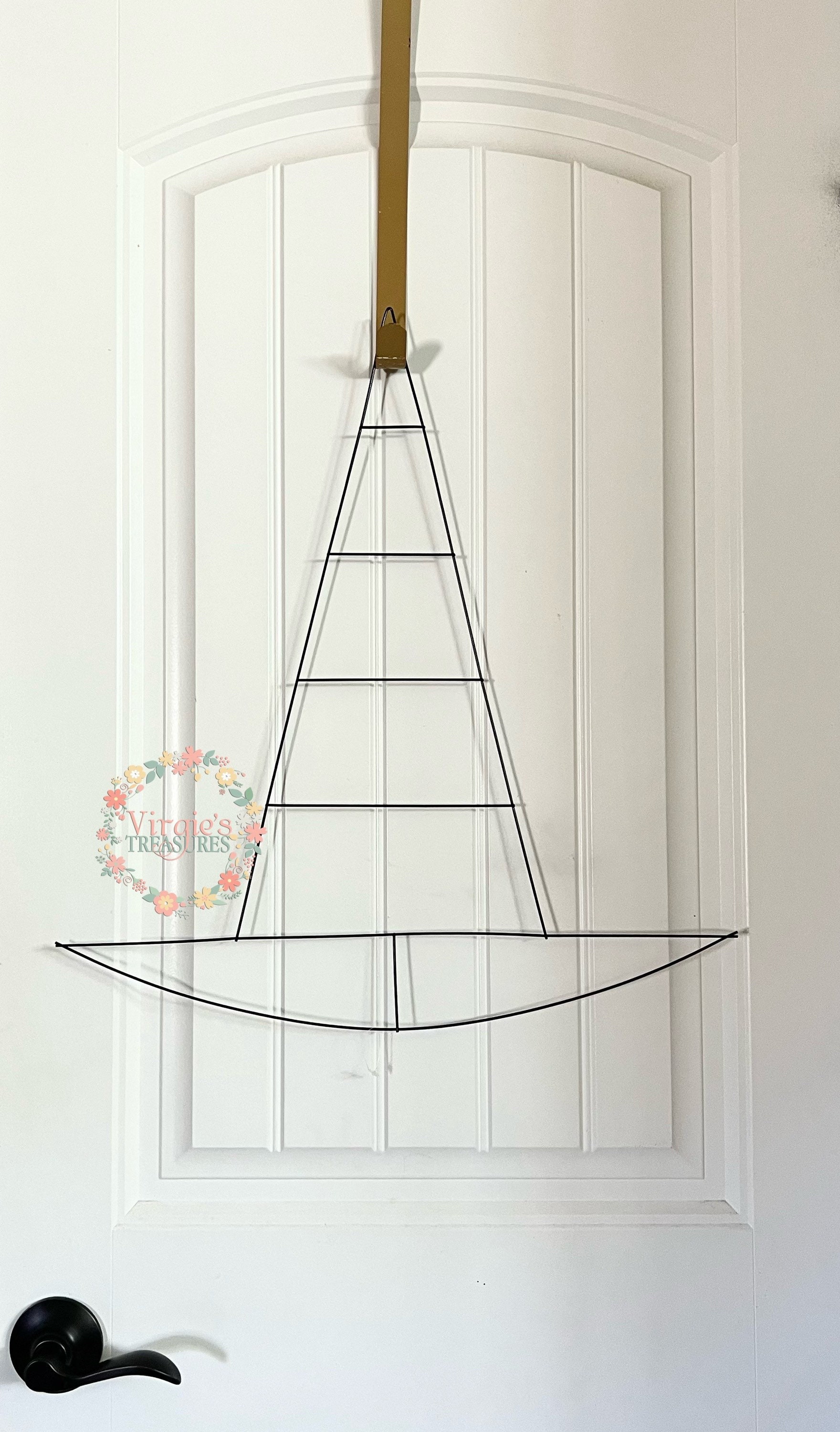 Witch Hat Wreath Form / Halloween Metal 