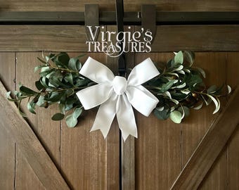 Farmhouse Olive Leaf Eucalyptus Swag – Everyday Window & Kitchen Decor