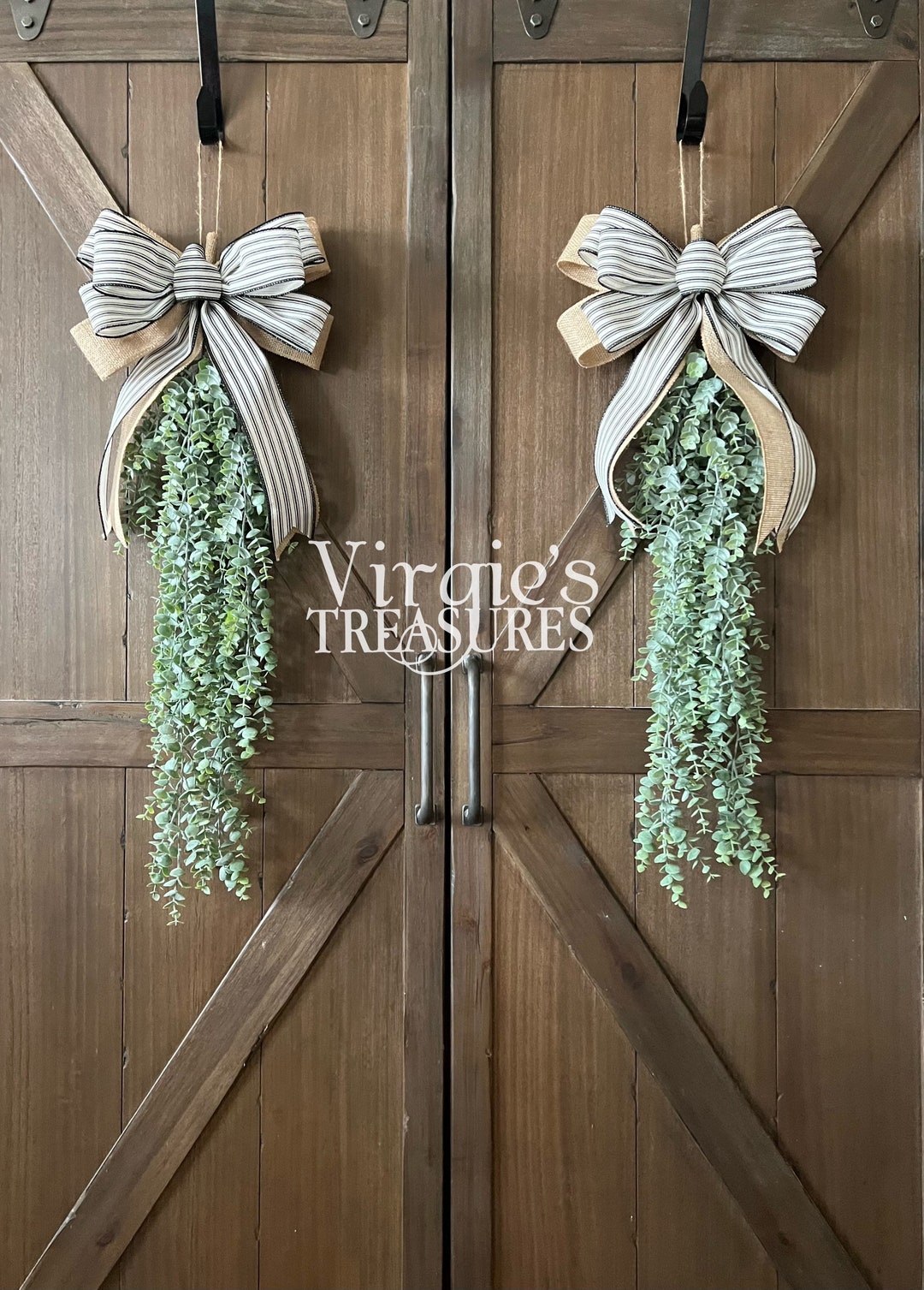 Eucalyptus Door Swag for Front Door, Wall Swag, Farmhouse Swag, Eucalyptus Swag, Window Swag