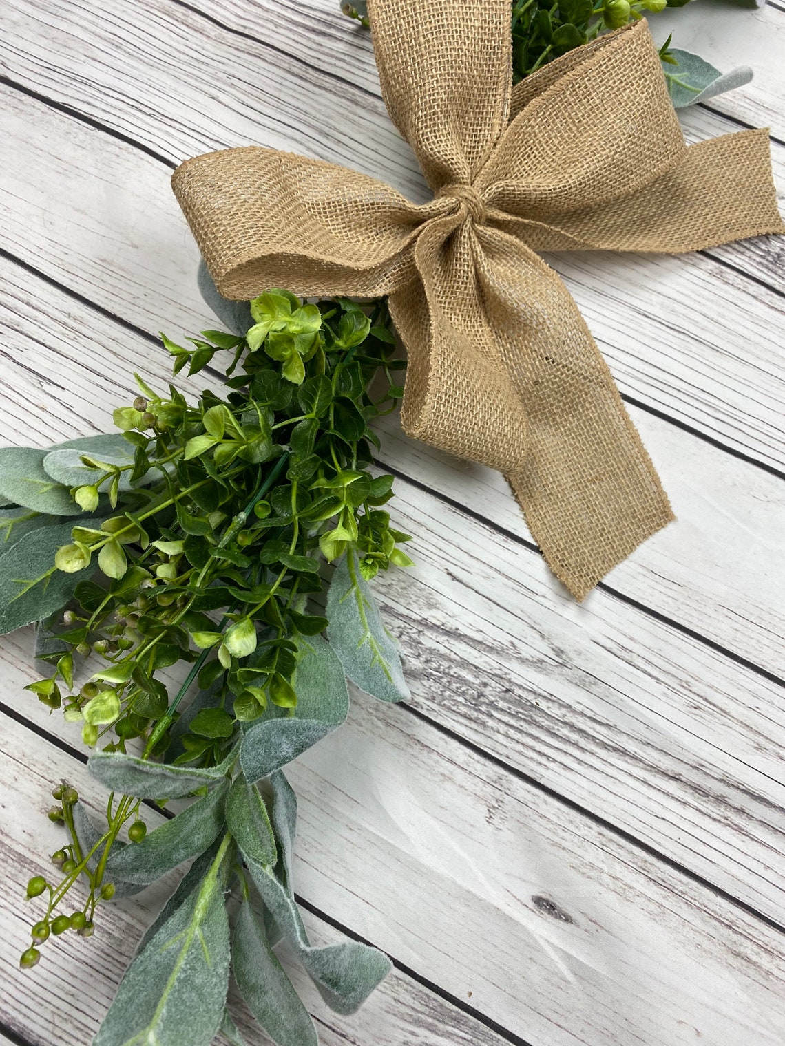 Faux Greenery Swag Door Swag Wall Swag Farmhouse Swag Etsy