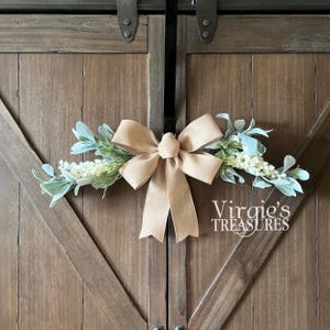 Year Round  Swag, Spring Swag, Summer Swag, Lambs ear Swag, Farmhouse Swag, Cream Floral Swag, Kitchen Swag, Everyday Swag