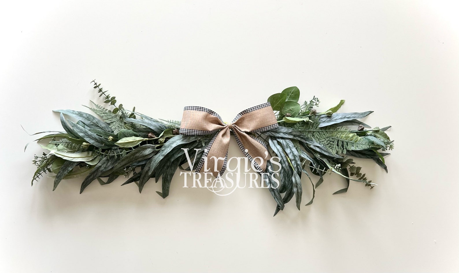 Eucalyptus Swag Greenery Swag Farmhouse Swag Centerpiece Etsy