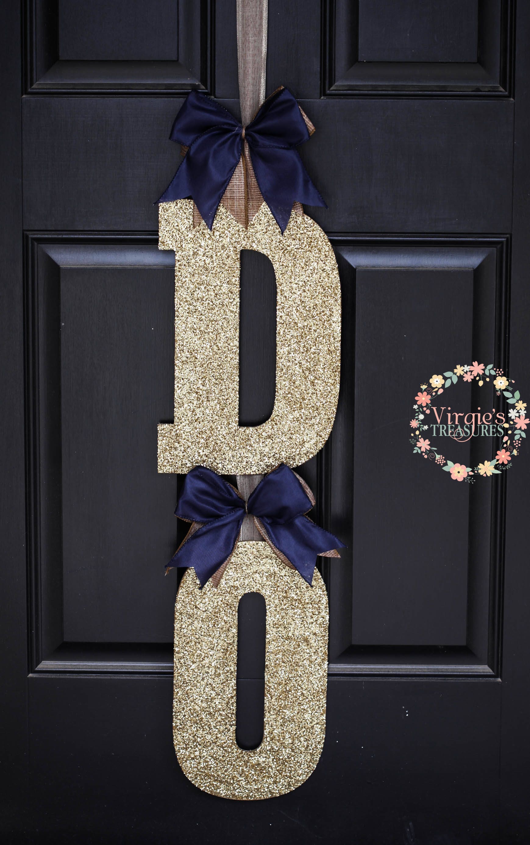 I DO Bridal Shower Door Decorationpink and Gold I Dodoor Etsy Canada