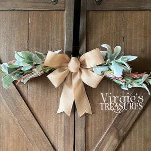 Year Round  Swag, Spring Swag, Summer Swag, Lambs ear Swag, Farmhouse Swag, Greenery Swag, Kitchen Swag, Everyday Swag