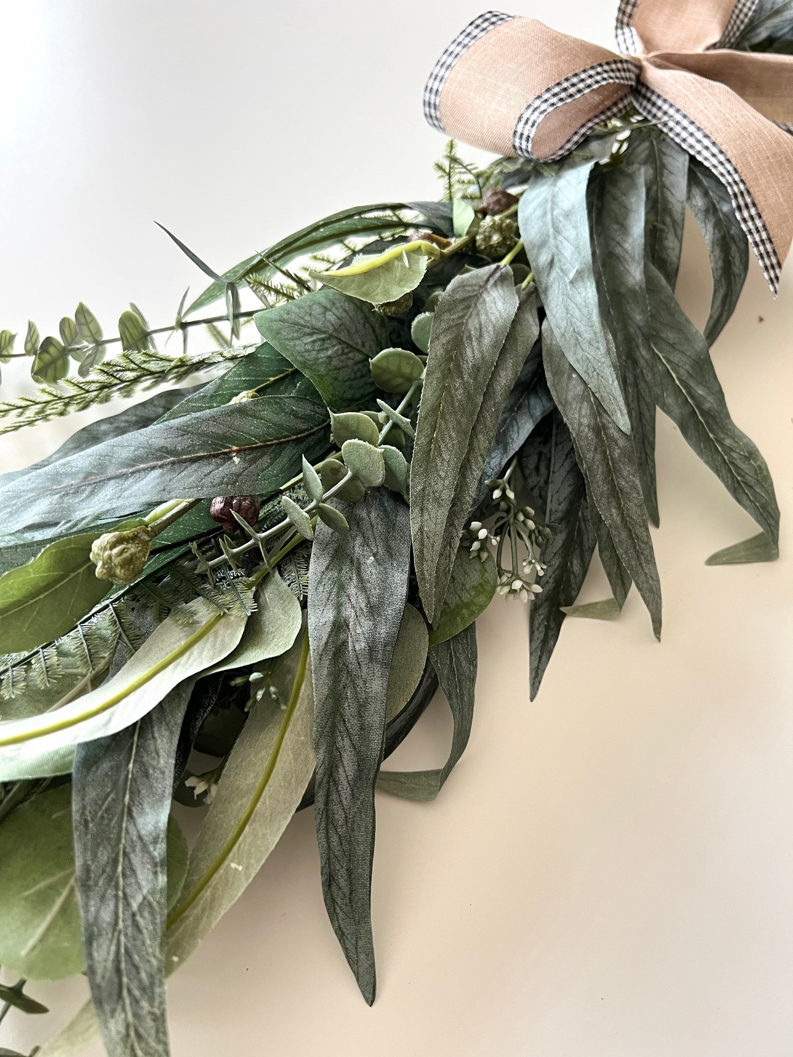 Eucalyptus Swag Greenery Swag Farmhouse Swag Centerpiece Etsy