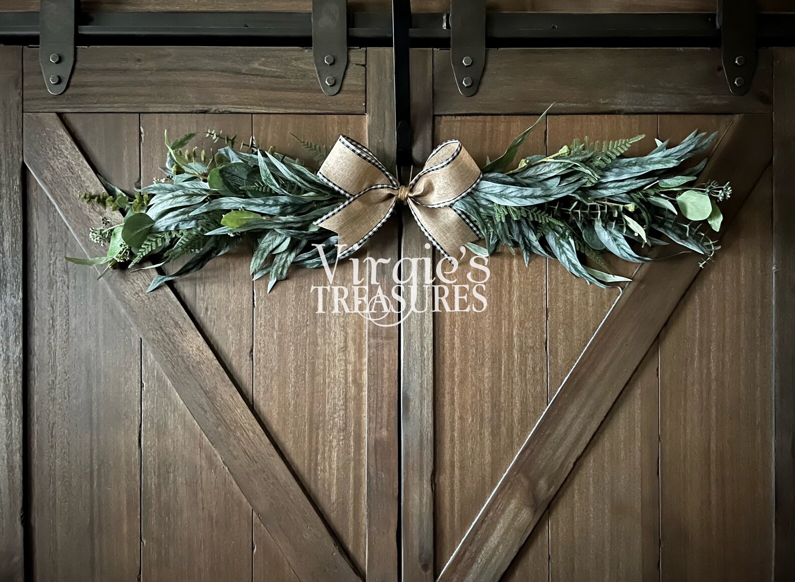 Eucalyptus Swag Greenery Swag Farmhouse Swag Centerpiece Etsy