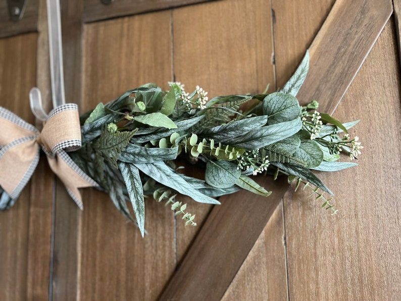 Eucalyptus Swag Greenery Swag Farmhouse Swag Centerpiece Etsy