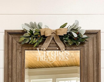 Olive Leaf Swag, Farmhouse Swag, Wall Swag