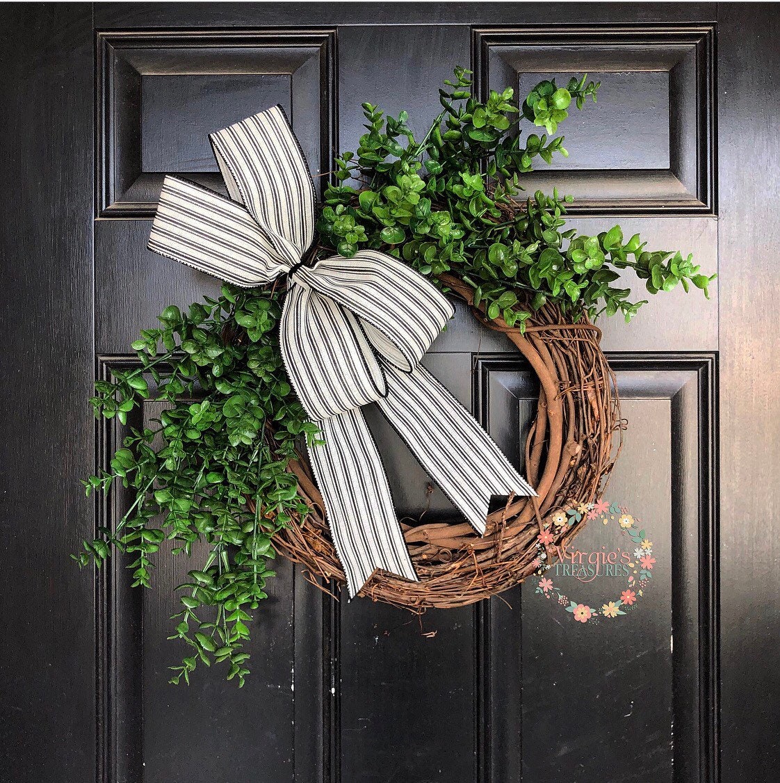 Rustic Mini Wreath Mini Boxwood Wreath, Farmhouse Wreath, Wall Gallery Wreath, Rustic ...