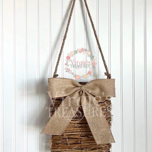 Hanging Wall Basket | Door Basket | DIY Floral Wall Basket | Rattan Hanging Basket