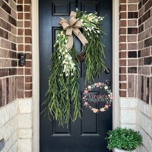 Saw Grass Wreath / Greenery Wreath / Summer Grapevine Wreath / Spring Wreath / Everyday Wreath / Front Door Wreath / Mother’s Day Gift