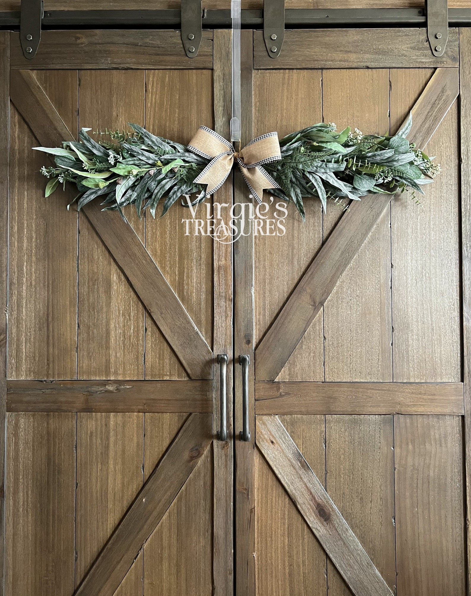 Eucalyptus Swag Greenery Swag Farmhouse Swag Centerpiece Etsy