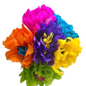 Ramo de flores de papel para fiestas / Flores de papel para fiestas / Decoraciones para puertas para fiestas / Decoración para fiestas / Flores de papel para jarrones