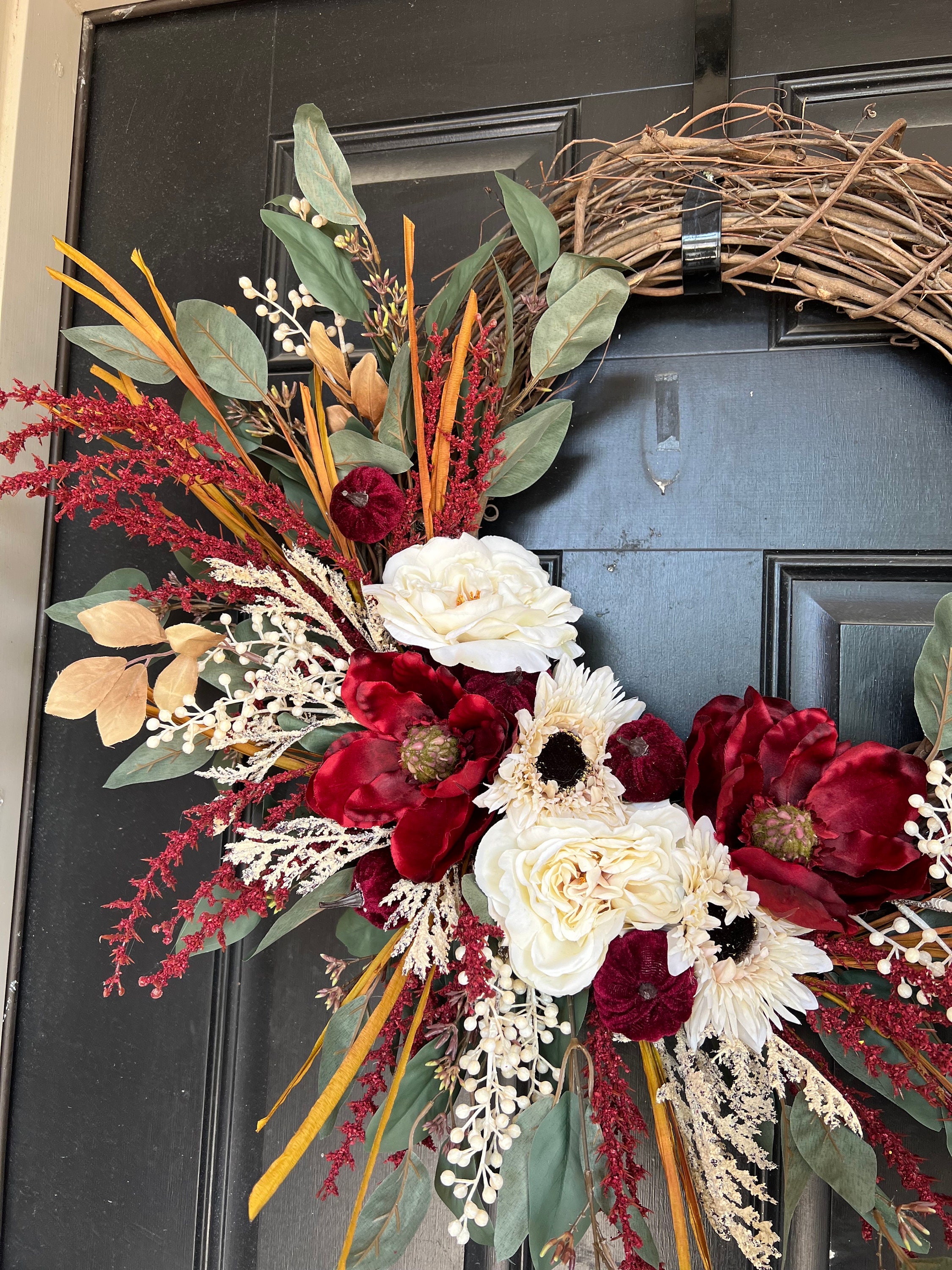 Guirlande Feuilles De Magnolia D'automne - 1,8 M, Décor Saisonnier Pour Porte, Cheminée, Mur - Thanksgiving, Mariage, Maison - 11