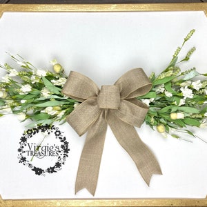Cream Blossom & Berry Swag, Cream Greenery Swag, Door Swag, Wall Swag, Farmhouse Swag, Door Hanger Swag, Home Decor, Spring Decor