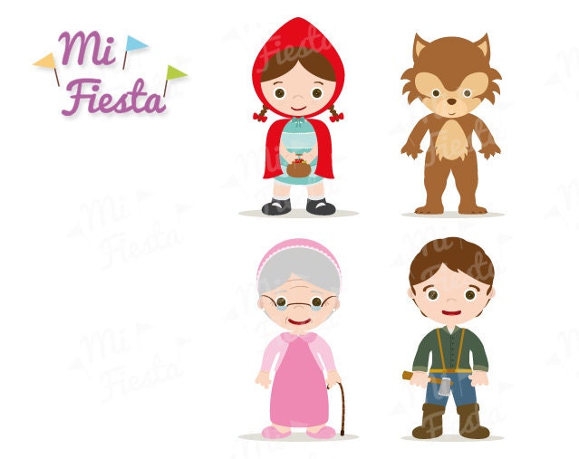 Little Red Riding Hood For Kids Little Red Riding Hood Wolf Etsy