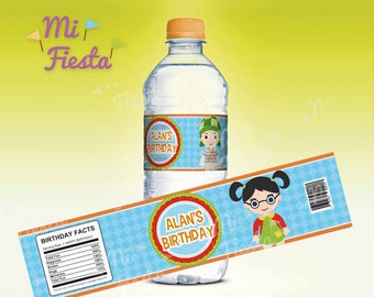 El chavo, chaves Inspired Birthday Party Water Bottle Personalized Labels Wrappers , Digital Download DIY Printable