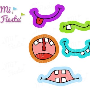 Funny Monster Mouths / Prop Printable for Birthdays / Digital Download ...