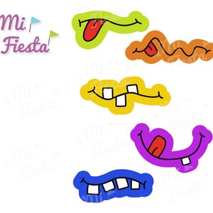 Funny Monster Mouths / Prop Printable for Birthdays / Digital Download ...