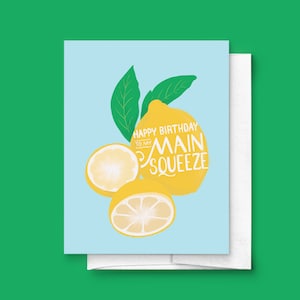 Gelukkige verjaardag aan mijn belangrijkste squeeze gevouwen wenskaart |  Citroen, Fruit, Relatie, Voor Haar, Voor Hem, Genderneutraal, Voor Kinderen