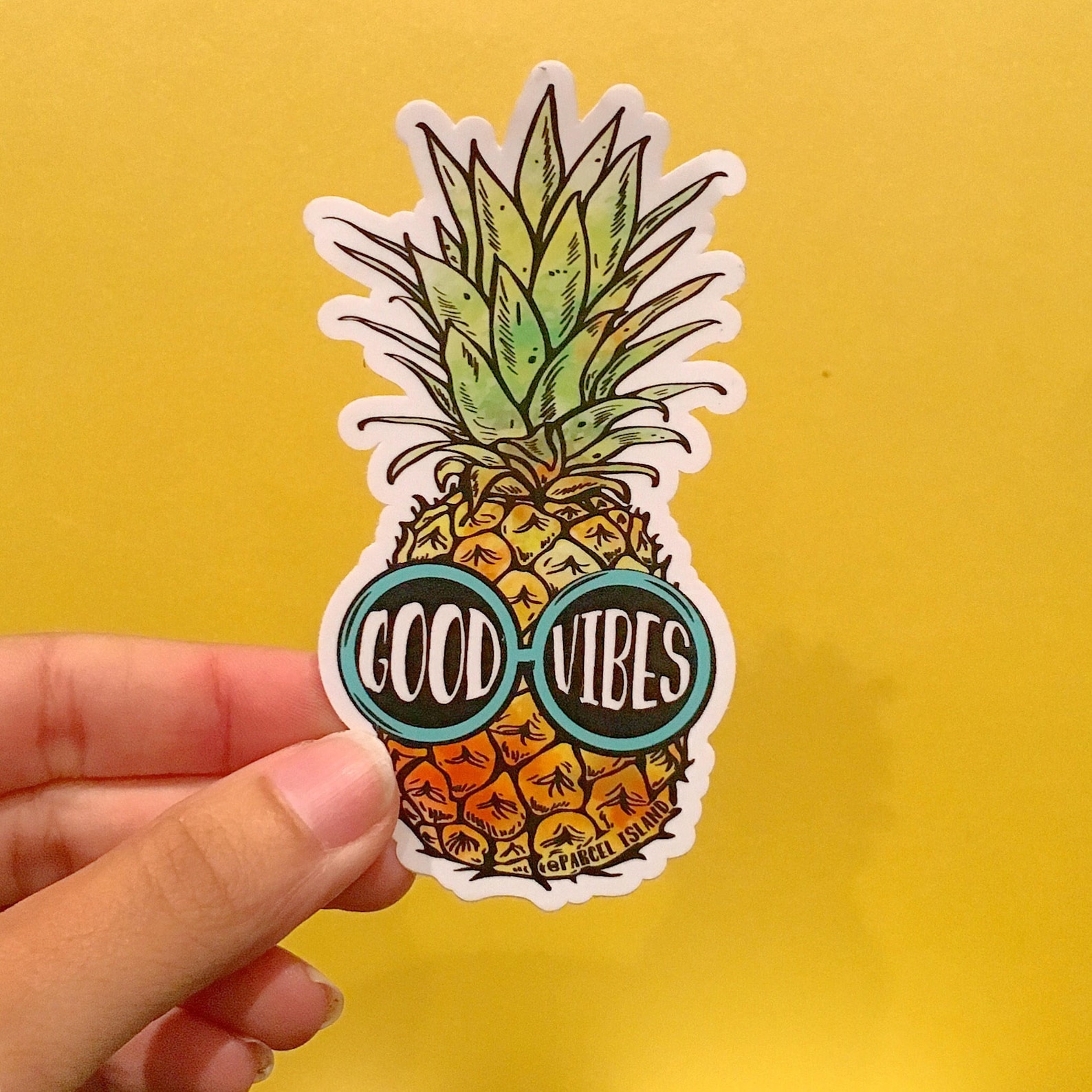 Devil Swinger Upside Down Pineapple Sticker By Lemoboy