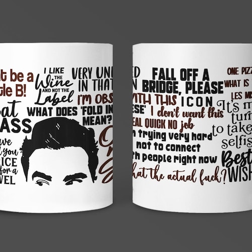 David Rose Quotes Collage Schitt's Creek Mug Etsy