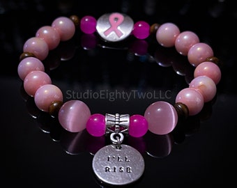 Light Pink Breast Cancer Bracelet