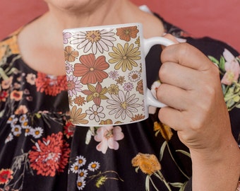 Floral Collage Mugs