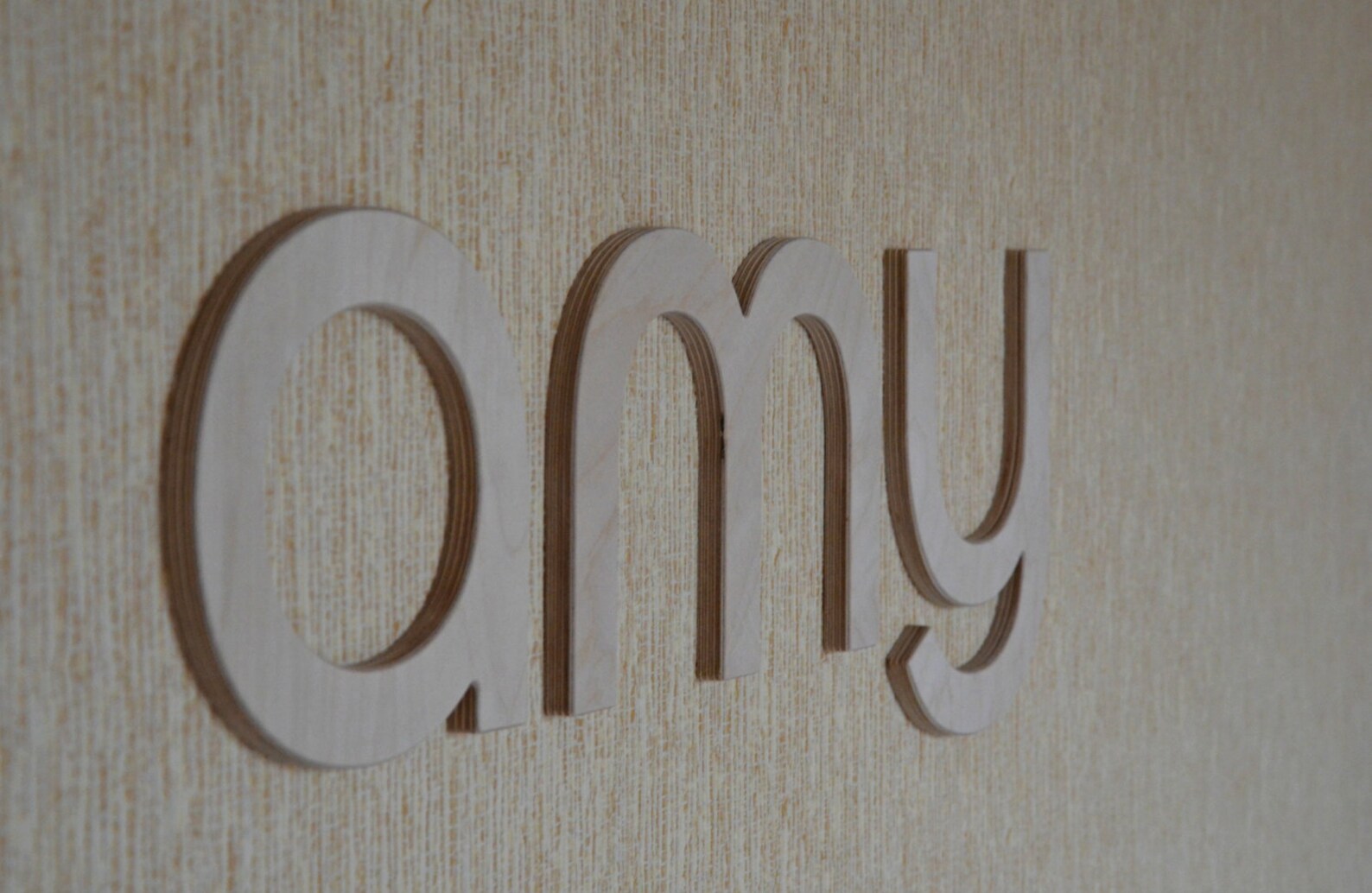 8'' Wall Wood Letters Unfinished Baby Nursery Etsy