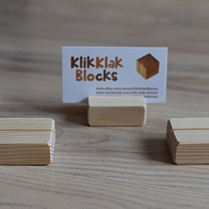 40 hout plaats kaarthouders voor bruiloften, DIY rustieke houten tafel nummer houders, Cafe of Restaurant Menu houder, Business Card Holder