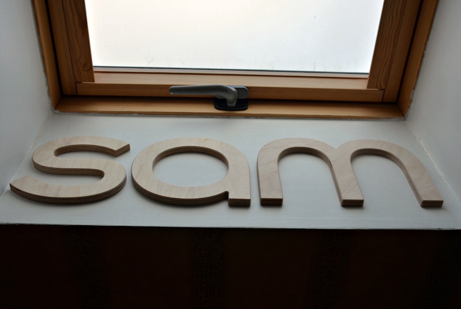 8'' Wall Wood Letters Unfinished Baby Nursery Etsy