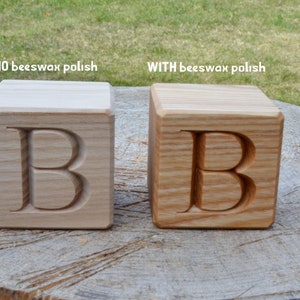 1.6'' Personalized Wood Blocks, Baby Name Blocks, Birthday Baby Shower Gift for Kids, Wood Alphabet Letter Block Engraved, ABC Nursery Block image 10