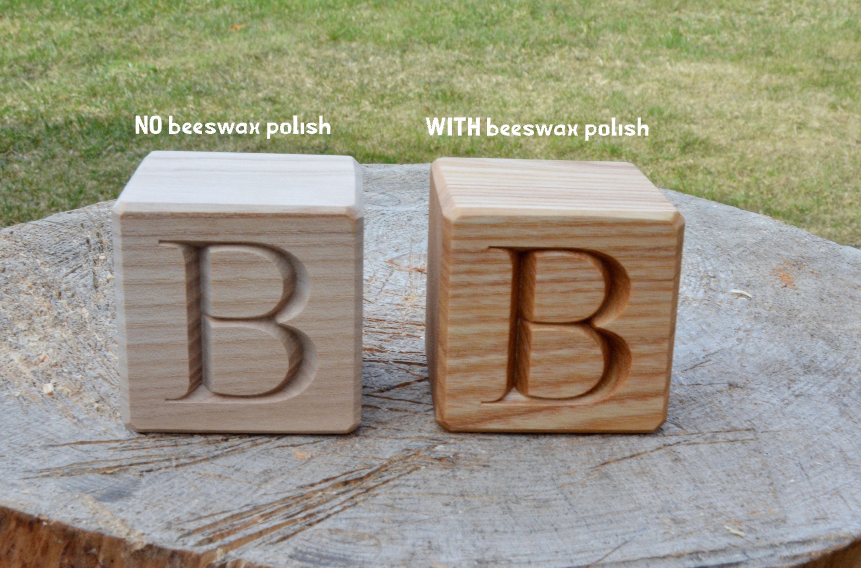 6 Inch Baby Block Letters 1 Block Large Wooden Alphabet Blocks