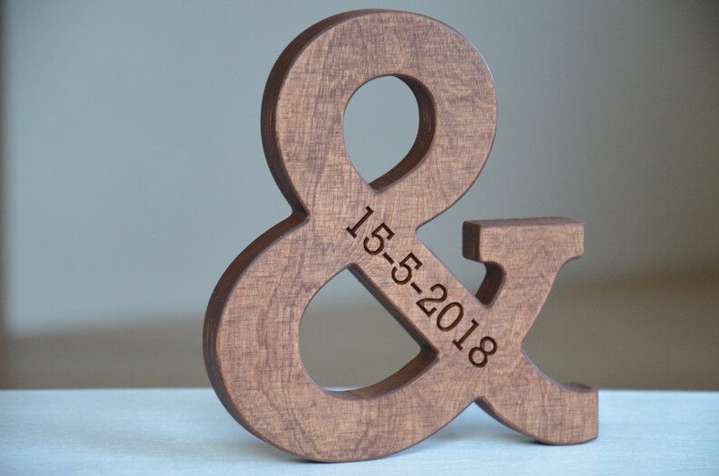 6'' Wood Letters Personalized Wood Ampersand Free Etsy