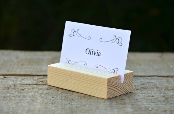 10 Wood Place Card Holders For Weddings Diy Rustic Table Weddings Diy Rustic Wood Table