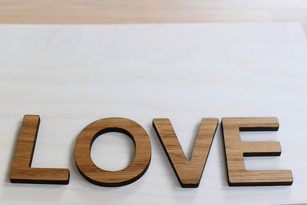 3 Inch Oak Wood Letters Natural Wood Letters for Nursery or Home Decor ...