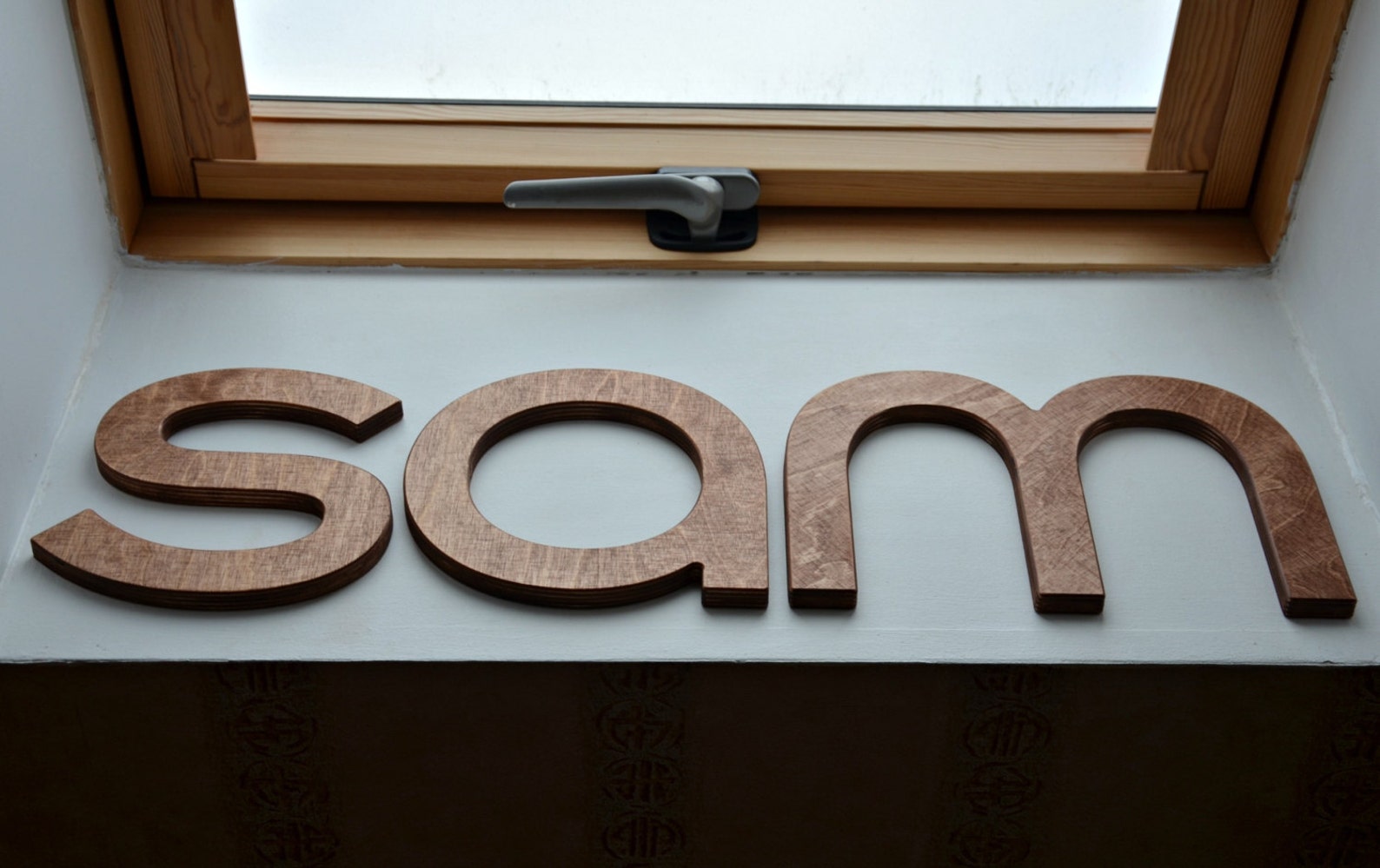 9'' Wall Wood Letters Brown or Cherry Baby Nursery Etsy