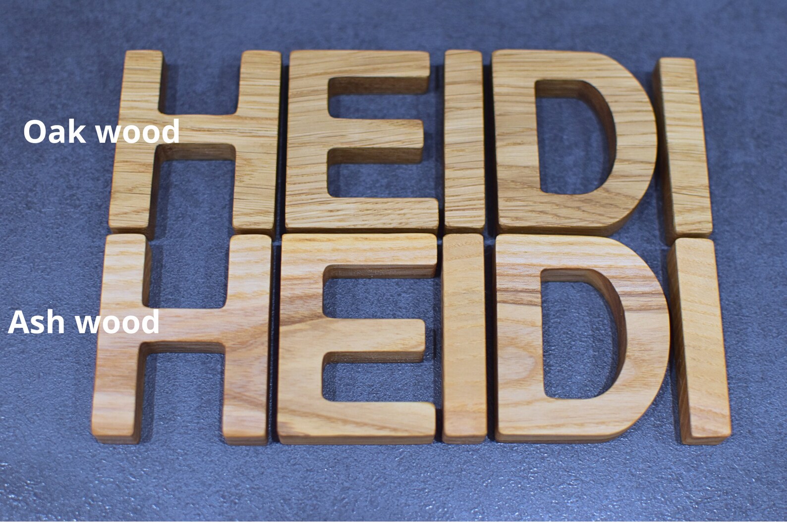 Small Oak Wood Letters Natural Wood Letters Nursery Home Decor Baby ...