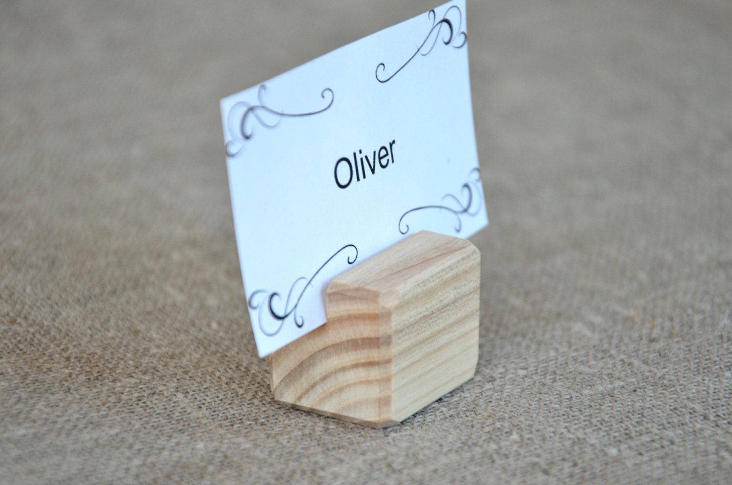 10 Small Wood Place Card Holders for Wedding and Party DIY Etsy