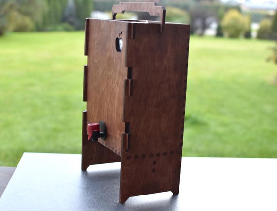Wood Juice Box Bag Holder Pack Vine pack holder practical gift idea Gift for Him Useful Christmas Gift for Couple New Family