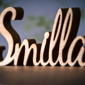 4 pulgadas Nombre de madera independiente, Guión de Navidad Letras de madera Decoración de madera para niños Decoración de habitaciones Decoración de bodas rústica, Palabra de madera Viernes negro
