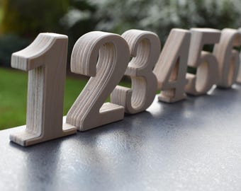 SALE! 1-10 4 inches Wooden Numbers, Free Standing Wedding Table Numbers for Decor, Stand Alone Cafe or Restaurant Table Numbers, Photo Props