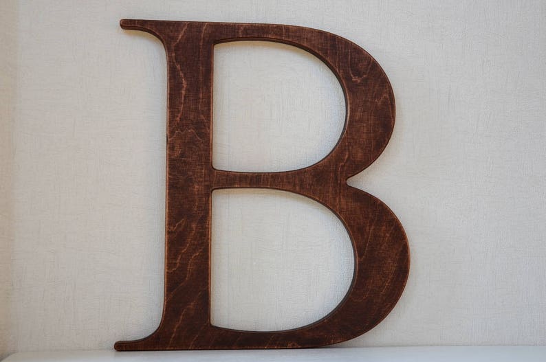 9'' Wall Wood Letters Unfinished Baby Nursery Etsy