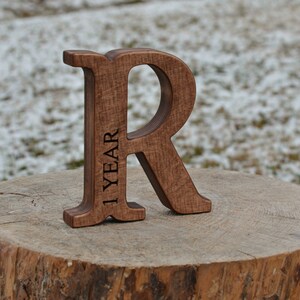 Letra de madera independiente personalizada de 5'' para regalos de Navidad, guarderías, baby showers, bodas, decoración del hogar y habitaciones infantiles.