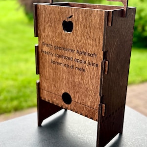 Soporte para bolsas de madera para cajas de jugo, soporte para paquetes de enredaderas, idea práctica para regalar, regalo para él, útil regalo de Navidad para pareja, nueva familia. imagen 8