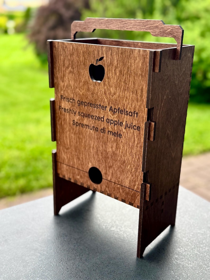 Soporte para bolsas de madera para cajas de jugo, soporte para paquetes de enredaderas, idea práctica para regalar, regalo para él, útil regalo de Navidad para pareja, nueva familia. imagen 8