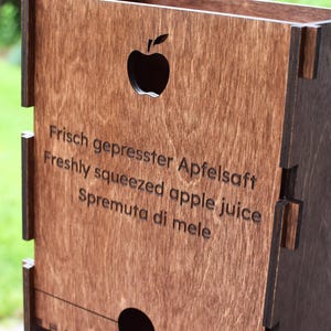 Soporte para bolsas de madera para cajas de jugo, soporte para paquetes de enredaderas, idea práctica para regalar, regalo para él, útil regalo de Navidad para pareja, nueva familia. imagen 9