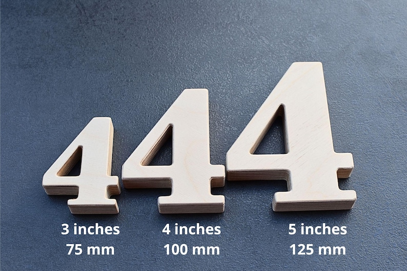 VENTE ! Numéros en bois de 1 à 10 5 pouces, numéros de table de mariage sur pied pour décorations, numéros de table de café ou de restaurant, accessoires de chambre de bébé ou de photo image 10