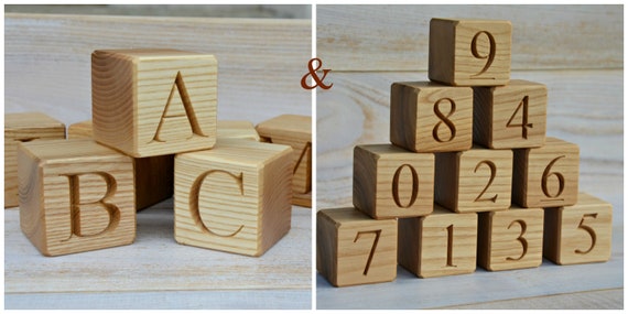 numbered wooden blocks